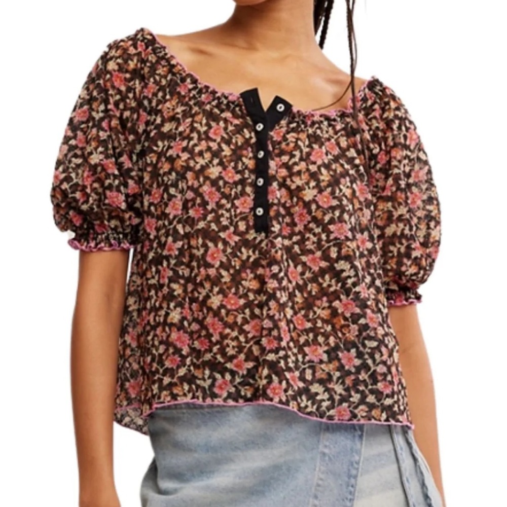 3/$20! FREE PEOPLE Astra Peasant Top